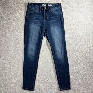 YMI Mid Rise Skinny Women/Junior Size 9 Stretch Dark Wash Blue Jeans